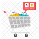 Shopping Cart Trolley Basket Icon