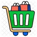 Shopping Cart Trolley Basket Icon