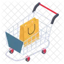 Shopping Cart Shopping Carriage Shopping Trolley Icon