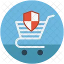 Shopping Cart Shield Icon