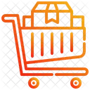 Shopping Cart With A Box Icon