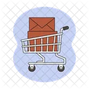 Shopping Cart Boxes Parcels Icon