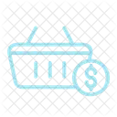 Shopping Cart Shopping Basket Dollar Sign Icon