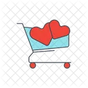 Shopping Cart With Heart Icon