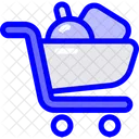 Shopping Cart With Items  Icon