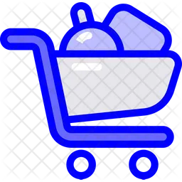 Shopping Cart With Items  Icon