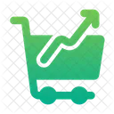 Shopping Chart Up  Icon