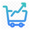 Shopping Chart Up  Icon