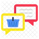 Shopping Chat Shopping Message Shopping Communication Icon