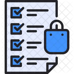 Shopping Checklist  Icon