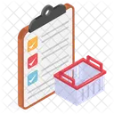 Shopping Checklist List Icon