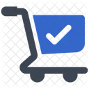 Complete Shopping Cart Check Mark Icon