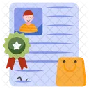 Shopping Contract Agreement Document Icon