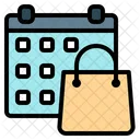 Shopping Day Shopping Time And Date Icon