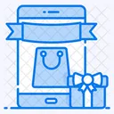 E Shop Mobile Shop Online Shopping Icon