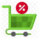 Cart Shopping Label Icon