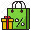 Shopping Discount Gift Bag Icon