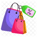 Shopping Discount Shopping Sale Shopping Bags Icon