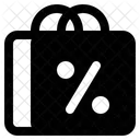 Shopping Bag Discount Icon