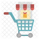 Magasiner En Ligne Surveiller Icône