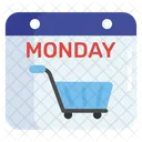 Cyber Monday Shopping Event Shopping Cart Icon