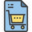 Shop Shopping File Item Details Icon