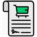 Shopping File Shopping Document Shopping Sheet Icon
