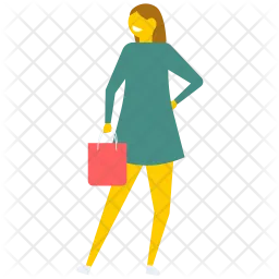 Shopping Girl  Icon