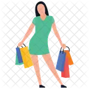 Shopping Girl Icon