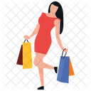 Shopping Girl Icon