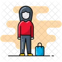 Shopping Girl Girl Womane Icon