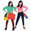Shopping Girls Icon