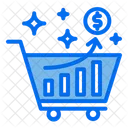 Shopping Growth  Icon