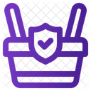 Shopping Basket Secure Icon