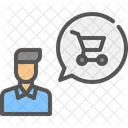 Shopping Man Shop Icon