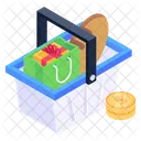Food Bucket Grocery Grocery Basket Icon