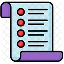Shopping List Document Icon