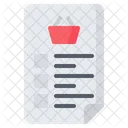 List Shopping Paper Icon