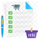 Wishlist Shopping Docs Shopping Paper Icon