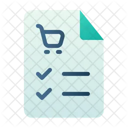 Shopping List  Icon