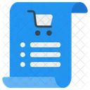 Shopping List List Online Icon