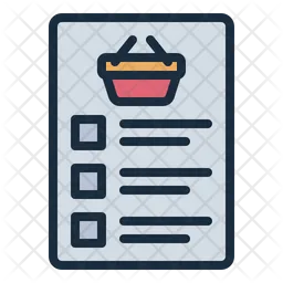 Shopping List  Icon