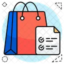 Shopping List Grocery List Wishlist Icon