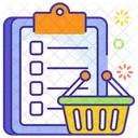 Shopping List Wishlist Todo List Icon