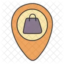 Shopping Location Pin Pointer Icon