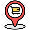 Shopping Location Shopping Address Market Location Icon