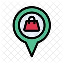 Location Pin Shopping Icon