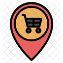 Shopping Store Placeholder Pin Pointer Gps Map Location Icon