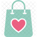 Hand Bag Heart Shopping Bag Icon