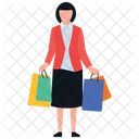 Shopping Madchen Freizeit Kauf Icon